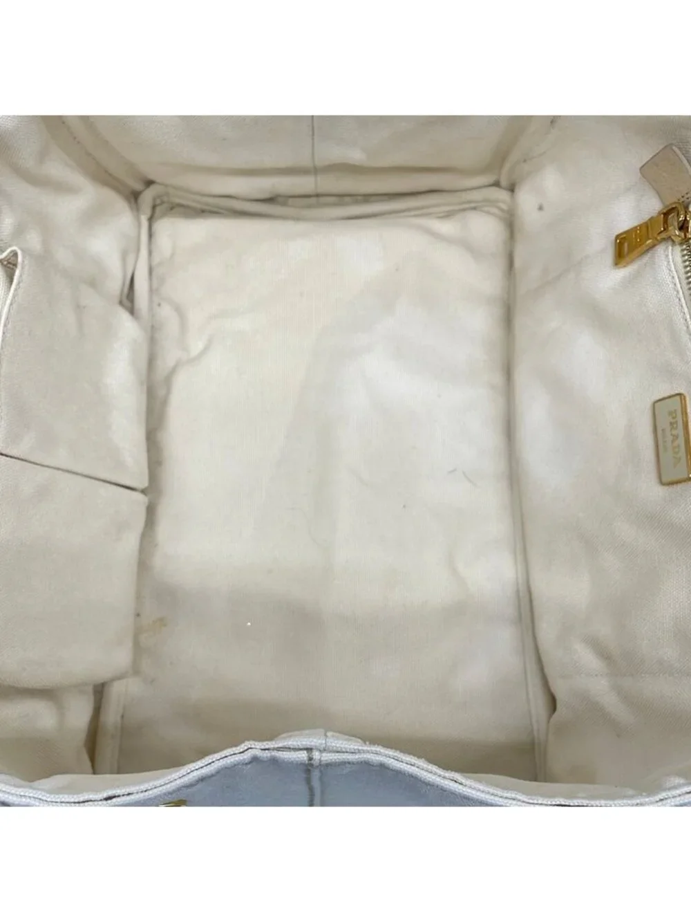 Prada Tote Canapa White
